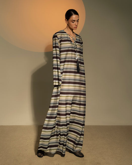 Striped Tie Caftan