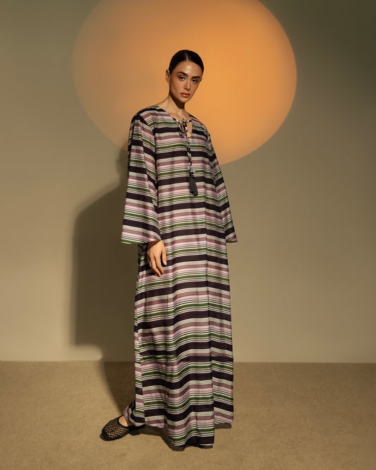 Striped Tie Caftan