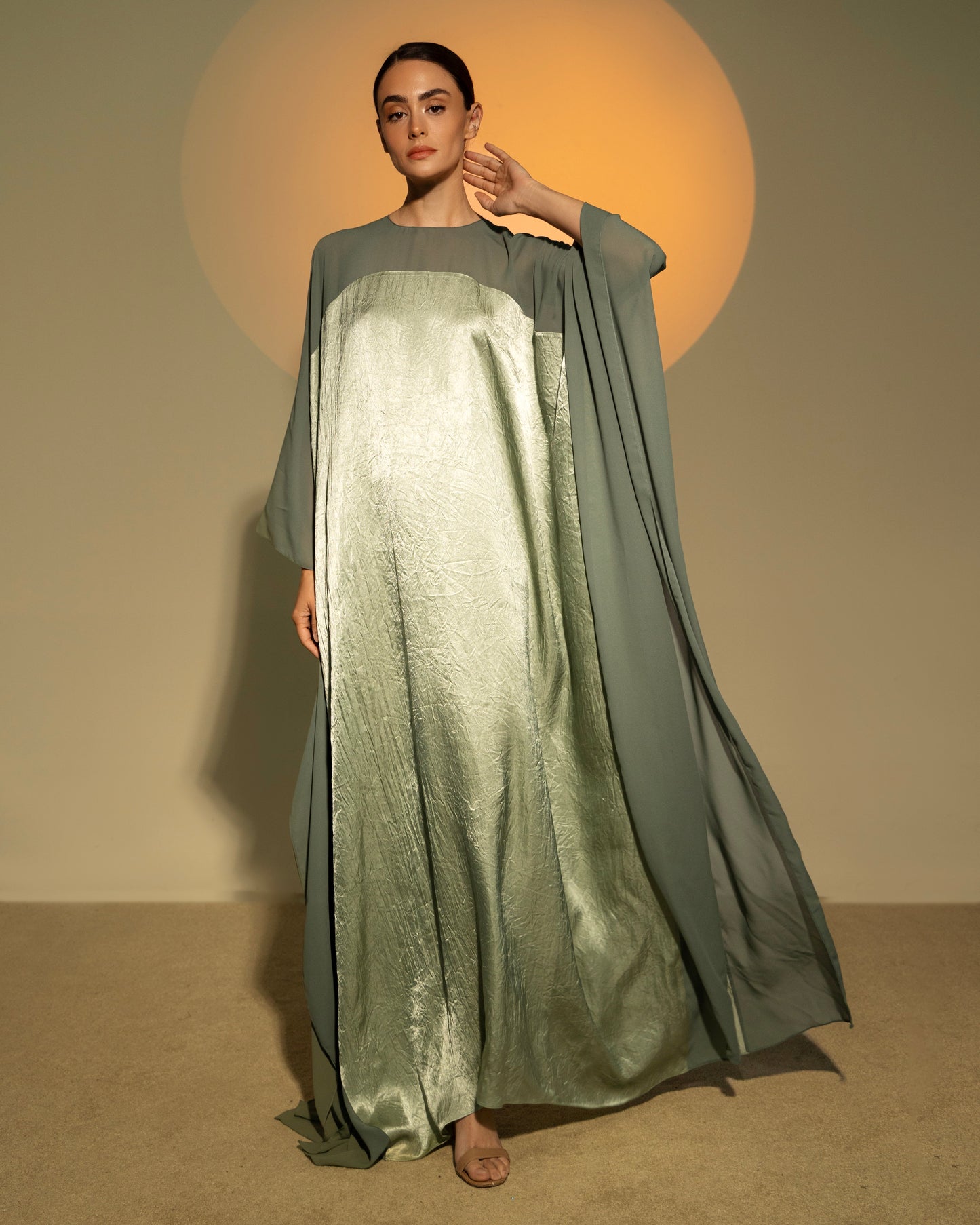 Metallic Squared Caftan